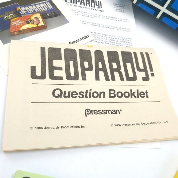 Jeopardy Board Game-1986 Vintage - Picture 6 of 16